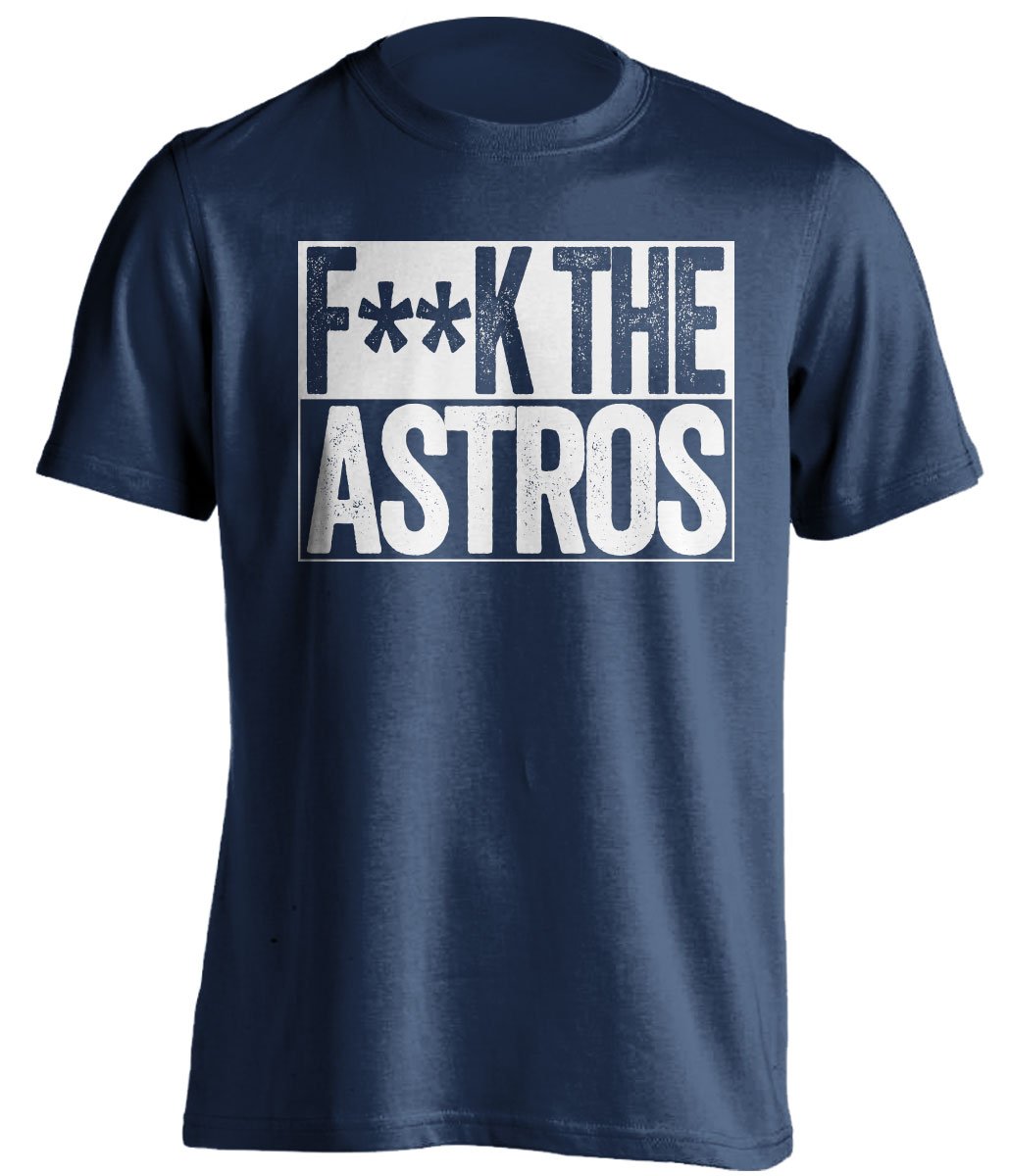 fuck the astros navy shirt ny yankees fans censored