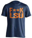 fuck lsu censored navy tshirt for auburn fans