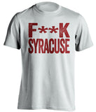 fuck syracuse boston college eagles white tshirt censored