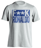 fuck ronaldo censored white shirt LUFC leeds united fan