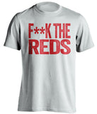 fuck the reds cleveland guardians indians white tshirt censored
