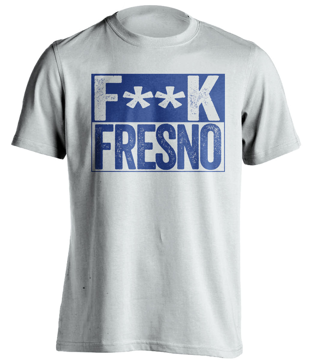 fuck fresno state boise broncos white shirt censored