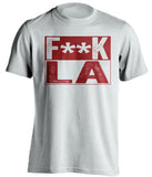 fuck la lakers cleveland cavaliers white shirt censored
