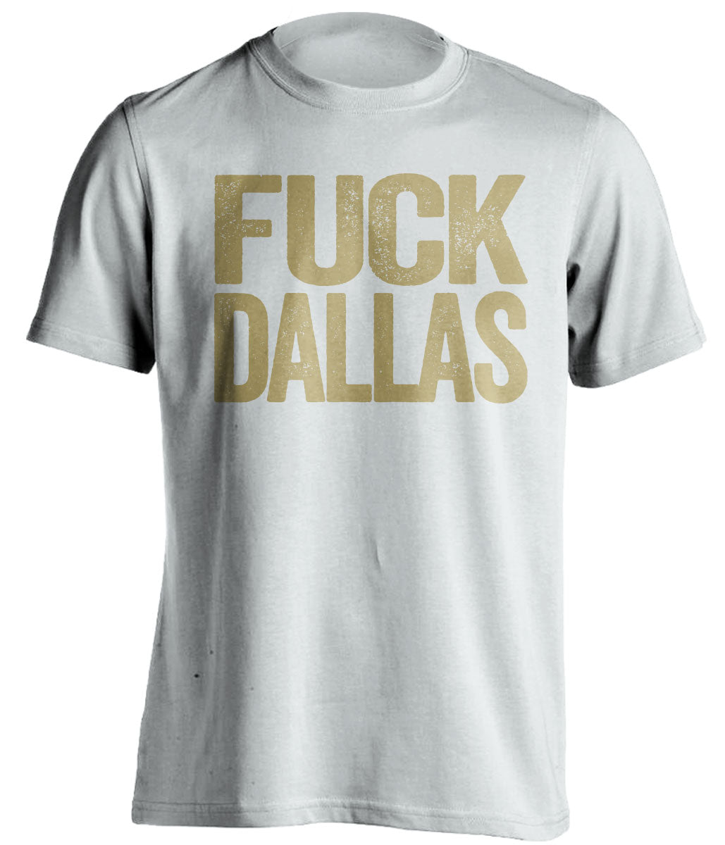 fuck dallas cowboys new orleans saints white tshirt uncensored