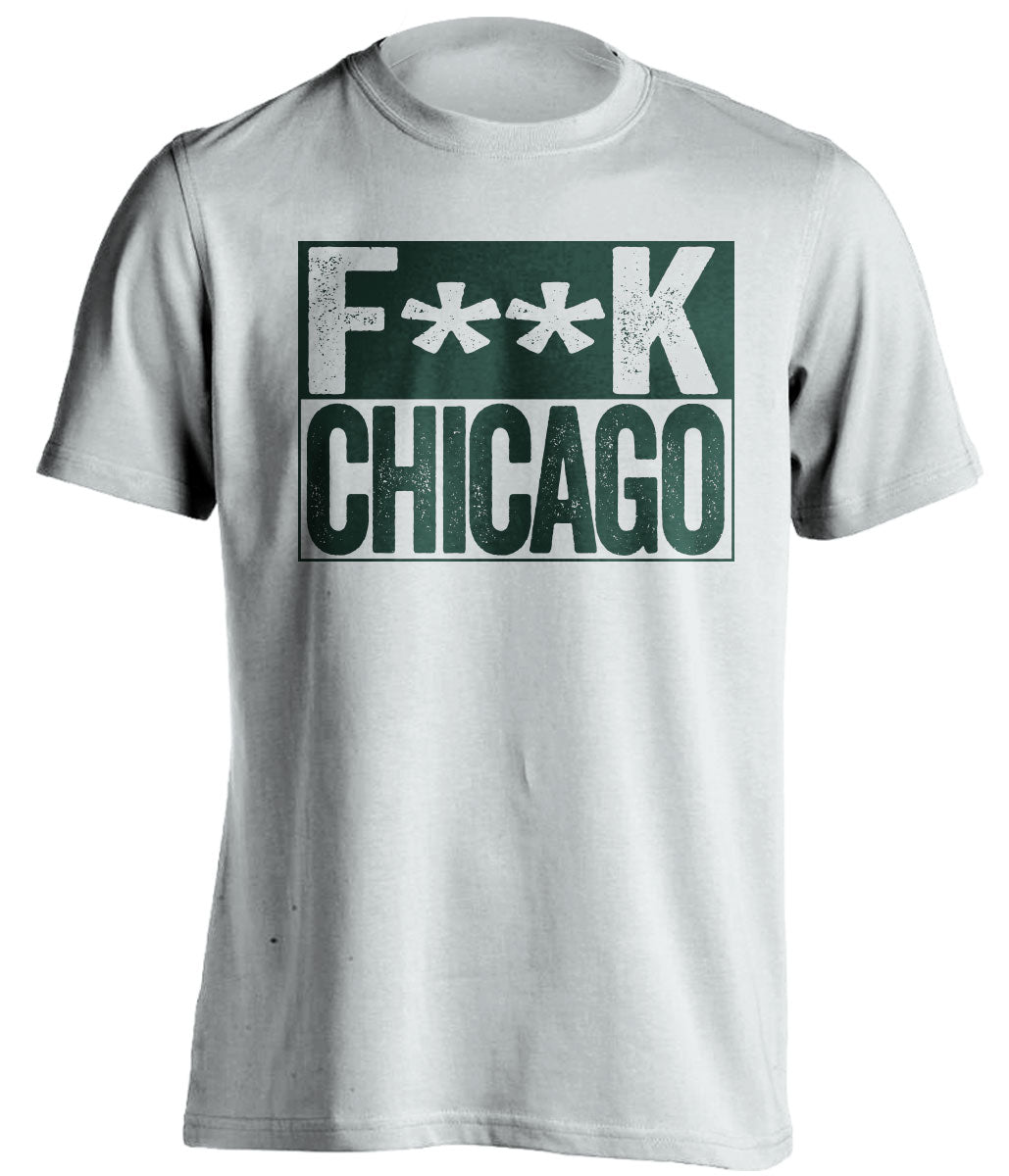 fuck chicago blackhawks minnesota wild white shirt censored