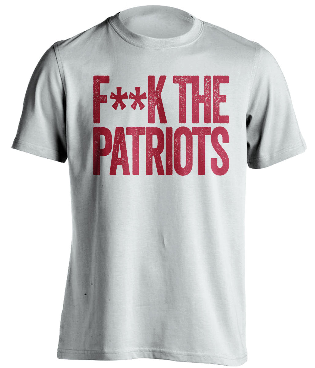 FUCK THE PATRIOTS - Houston Texans Fan T-Shirt - Text Design - Beef Shirts