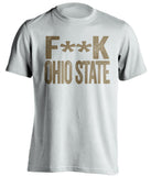 purdue whtie shirt the says fuck ohio state censored