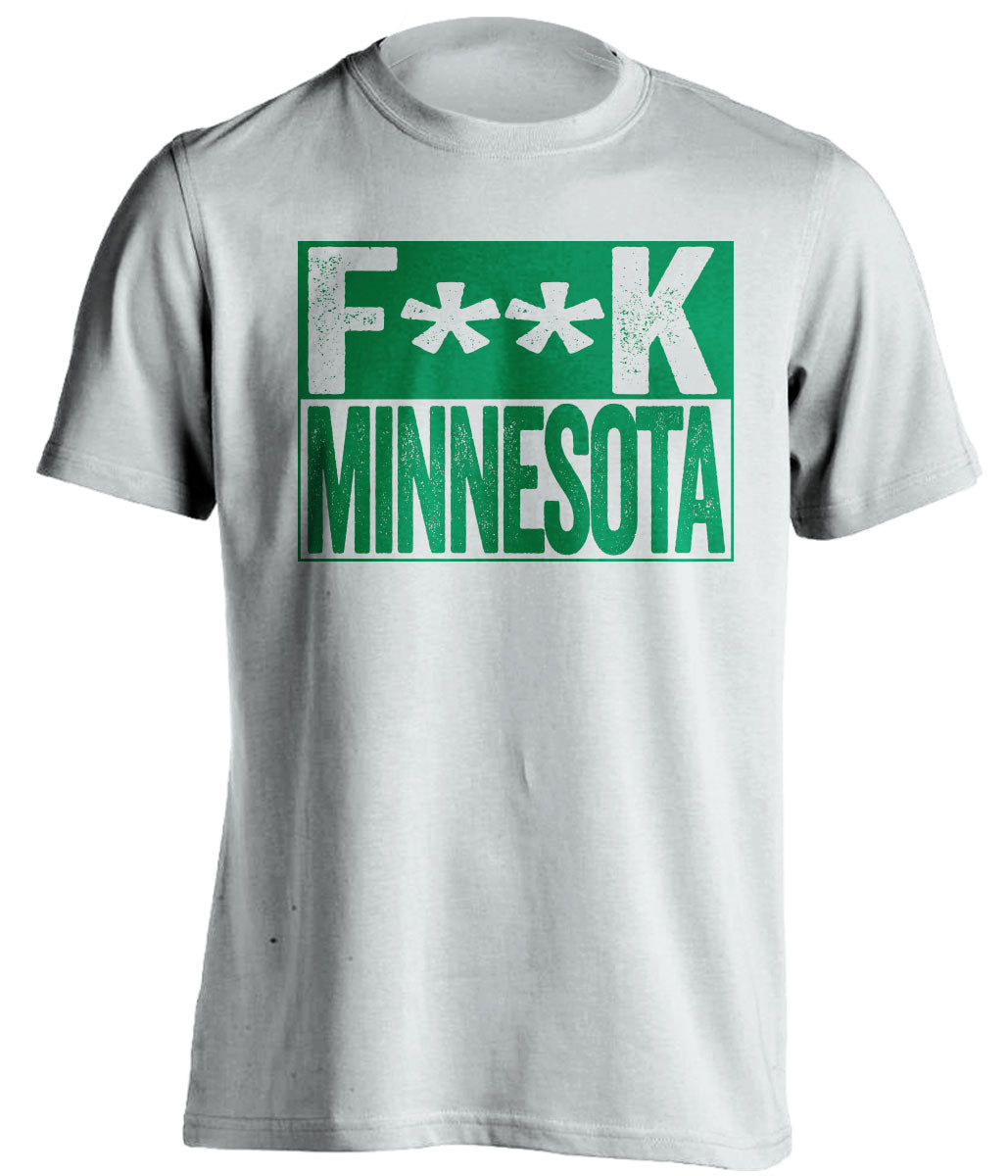 fuck minnesota censored white shirt UND north dakota fans