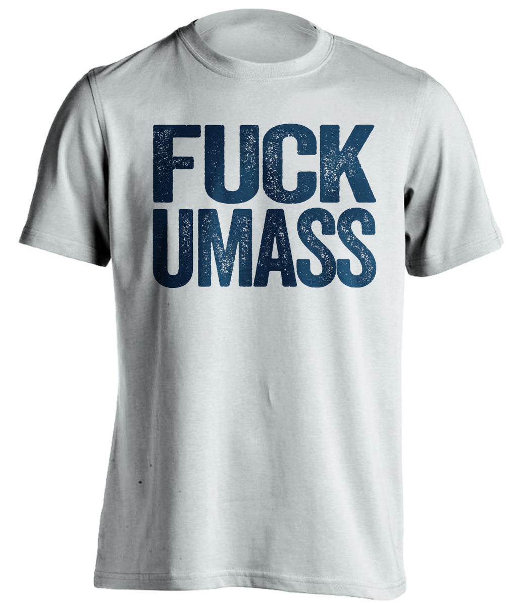 fuck umass merrimack warriors white tshirt uncensored
