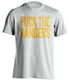 FUCK THE RANGERS Pittsburgh Penguins white Shirt