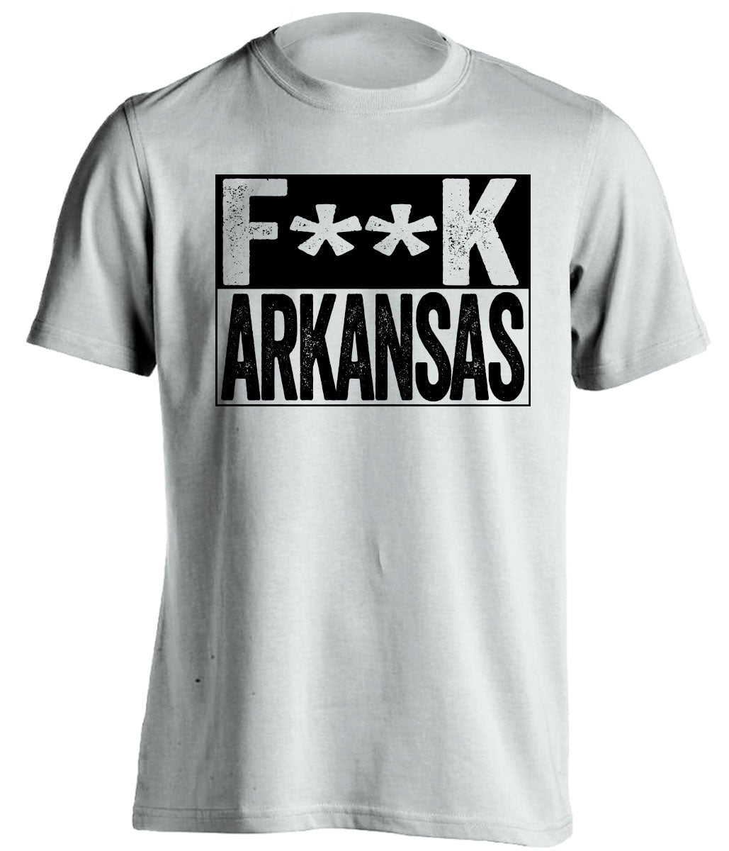 fuck arkansas missouri tigers fan white shirt censored