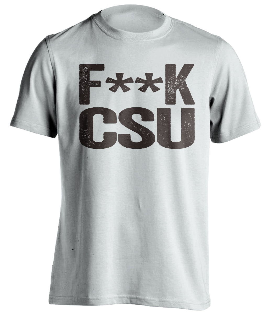 fuck csu white tshirt censored wyoming fans