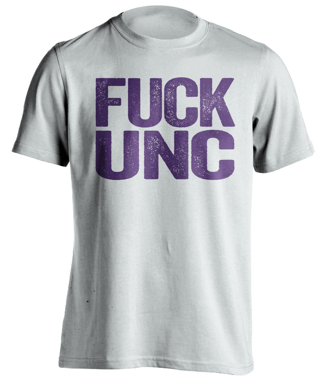 fuck unc ecu fan white shirt uncensored