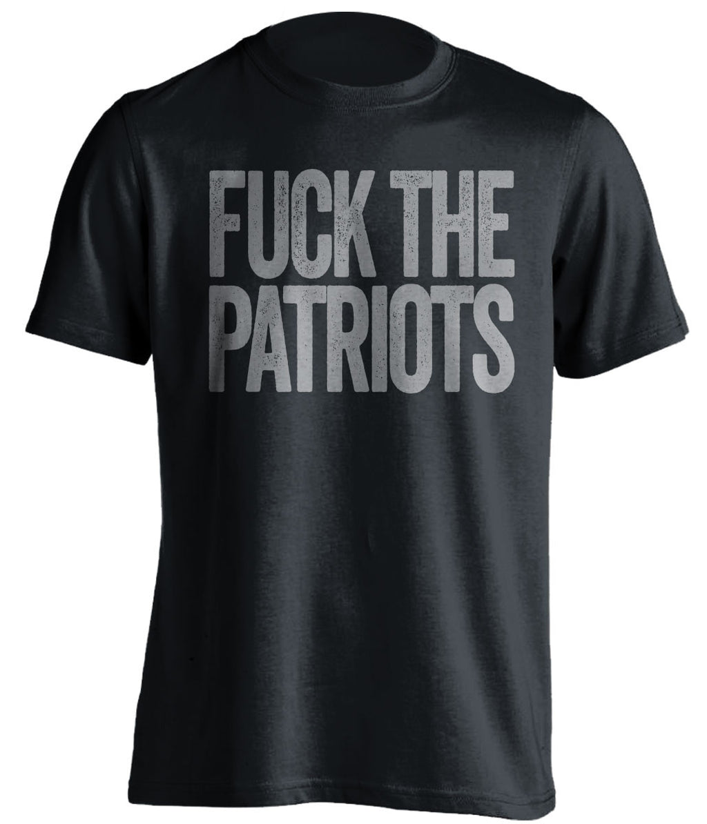 FUCK THE PATRIOTS Oakland Raiders black Shirt