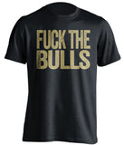 fuck the bulls uncensored black tshirt milwaukee bucks fans