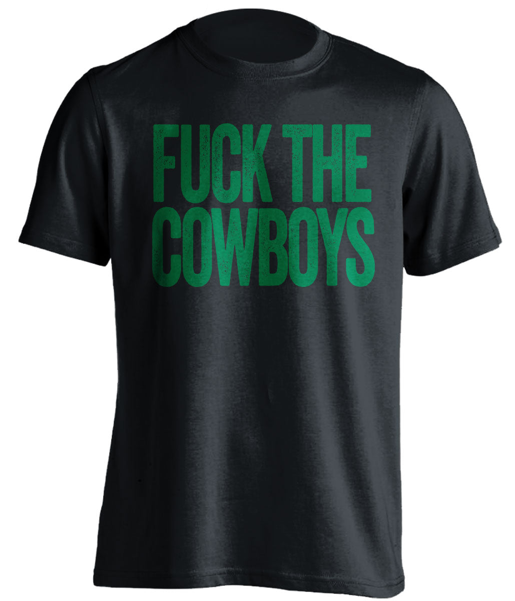 fuck the cowboys uncensored black tshirt for philadelphia eagles fan