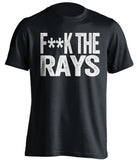 fuck the rays censored black tshirt for yankees fans
