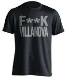 fuck villanova xavier musketeers fan censored black shirt