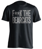 fuck the bearcats xavier musketeers fan censored black shirt