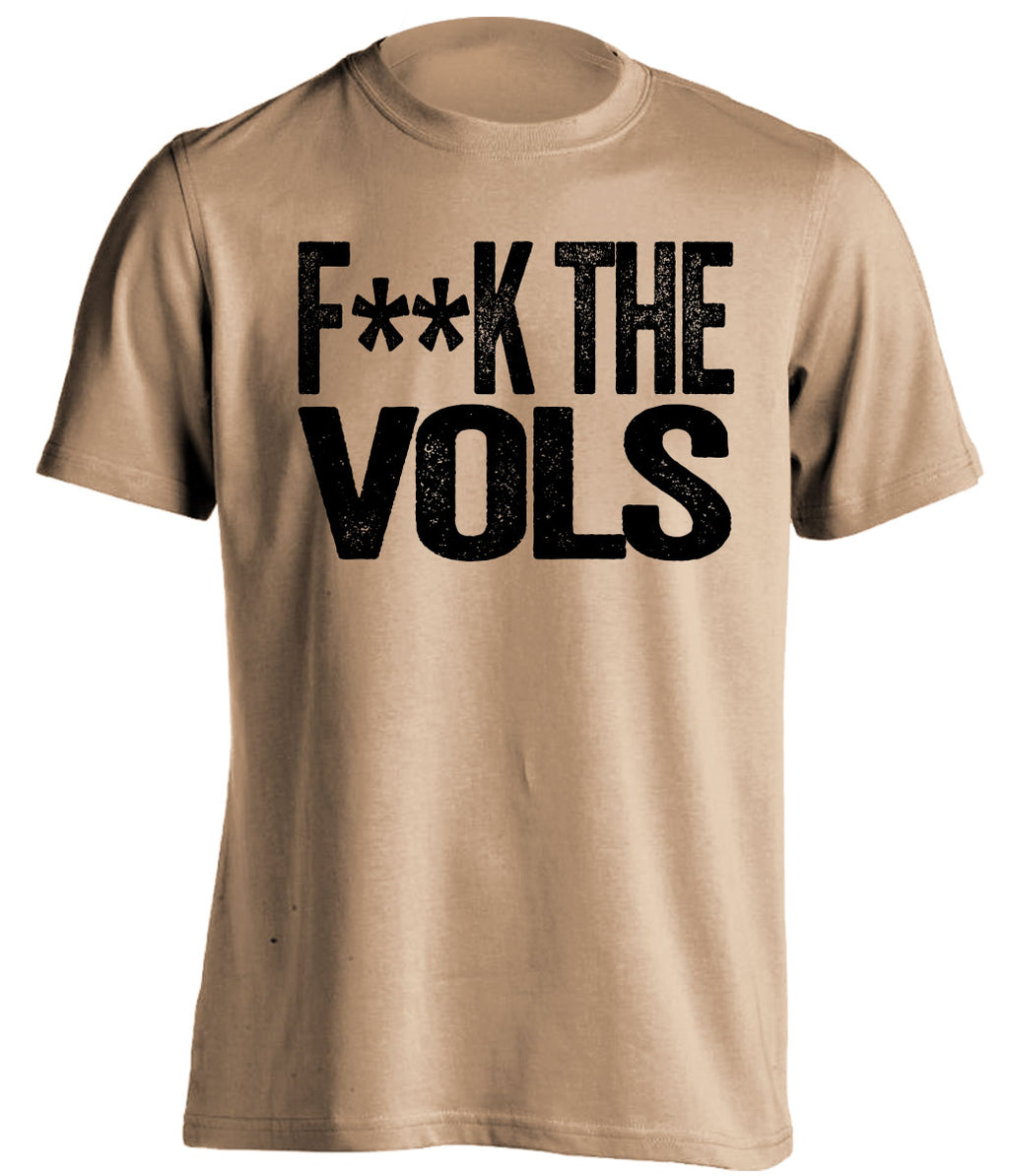 fuck the vols vanderbilt gold and black shirt censored