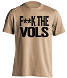 fuck the vols vanderbilt gold and black shirt censored
