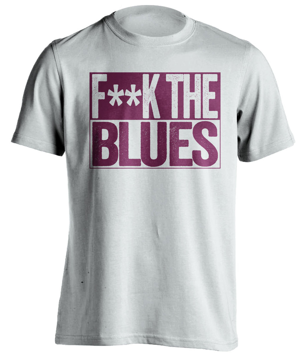 F**K THE BLUES Aston Villa FC white TShirt