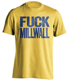 fuck millwall leeds fan yellow shirt uncensored
