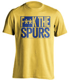 fuck the spurs yellow shirt chelsea colors censored