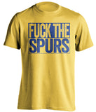 fuck the spurs yellow shirt chelsea colors
