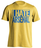 arsenal haters leeds united fan shirt