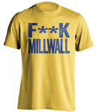 fuck millwall leeds fan yellow shirt censored